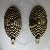 Antique Bronze Round Earrings