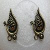 Antique Bronze Peacock Earrings