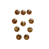 Glass Cabochon Cheetah Print