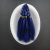 Dark Blue Silk Tassels