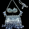 Dance Motif Pendant With Jhumkas