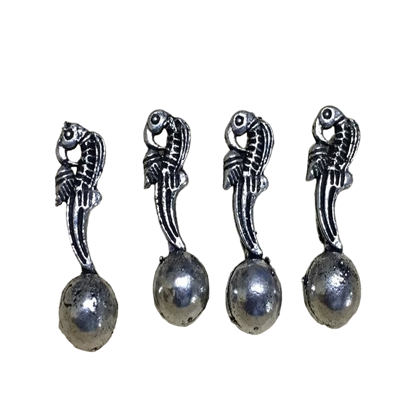 German Silver Peacock Double Hole Spacer Bead