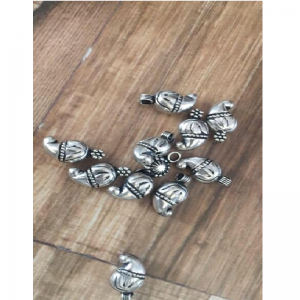 German Silver Mango Spacer Bead