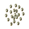 German Silver Round Beads