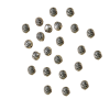 German Silver Round Beads