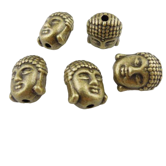 Antique Bronze Buddha Beads