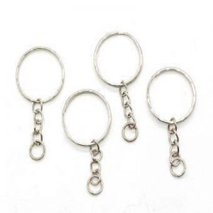 Silver Key Rings Round