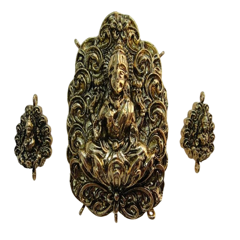 Goddess Antique Gold Temple Jewelry Pendant Sets