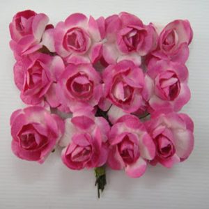 Small Plain Paper Flowers White And Pink