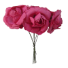 Curly Paper Roses Dark Pink