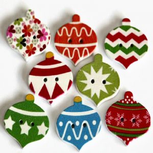 Christmas Bauble Buttons
