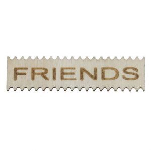 "FRIENDS" Letters Wooden Embellishment