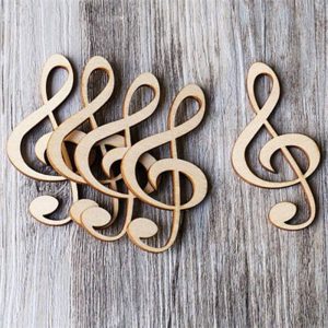 Wooden Music Note