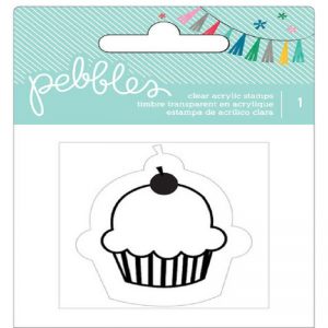 Pebbles Cupcake Clear Stamp