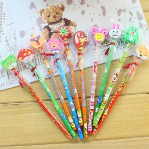 Pencil With Eraser Toppers