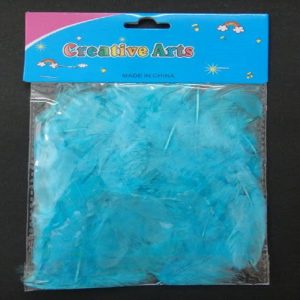 Sky Blue Colour Feathers Pack