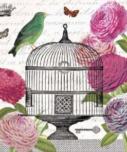 Cage Decoupage Napkin