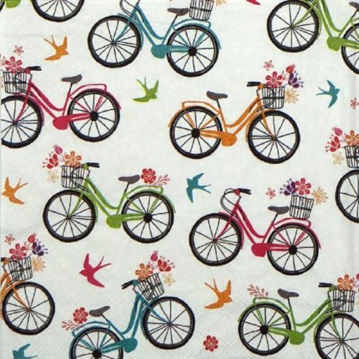 Cycle Decoupage Napkin