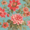 Painted Dahlias Decoupage Napkin