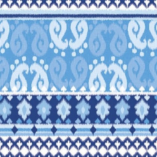 Blue Ikat Style Decoupage Napkin