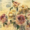 Vintage Flowers Decoupage Napkin