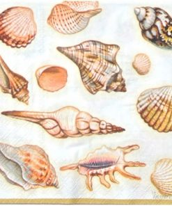 Sea Shells Decoupage Napkin
