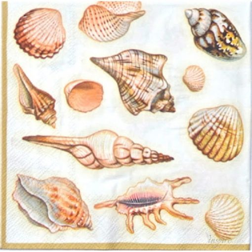 Sea Shells Decoupage Napkin