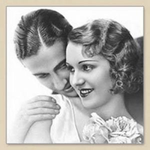 Wedding Couple 1930s Decoupage Napkin