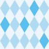 Harlequin Blue Decoupage Napkin