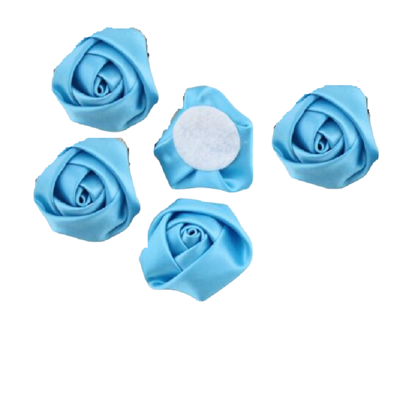 Sky Blue Satin Roses