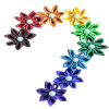 Satin Flowers With Pearl Flower Centre