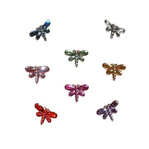 Mixed Colour Dragonfly Rhinestones
