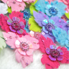 Felt Flowers With Rhinestone