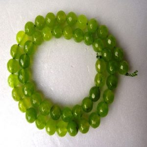 Leaf Green Agate Beads