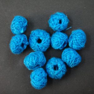 Blue Cotton Thread Beads