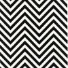 Black & White Ikat/Chevron Pattern Decoupage Napkin