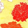 Orange Flower In Yellow Background Decoupage Napkin