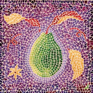 Mosaic Avocado Decoupage Napkin