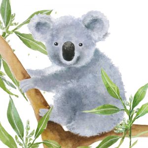 Koala Bear Decoupage Napkin