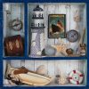 Boat With Shell Decoupage Napkin