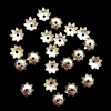 Silver Flower Bead Cap