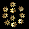 Antique Bronze Flower Bead Cap