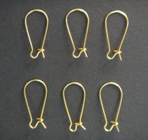 Gold Kidney Earring Hoops