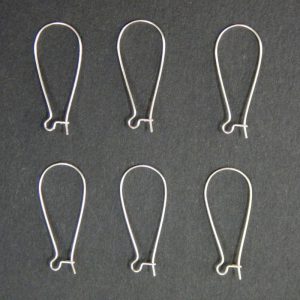 Silver Kidney Earring Hoops