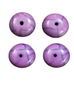 Lavender Rondelle Shape Resin Beads