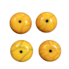 Mustard Yellow Rondelle Shape Resin Beads