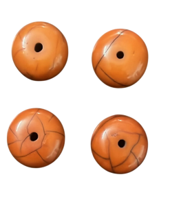 Orange Shape Resin Beads