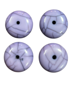 Purple Rondelle Shape Resin Beads