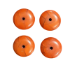 Dark Orange Rondelle Shape Resin Beads