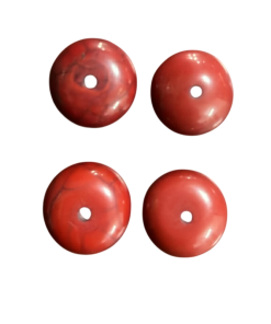Maroon Rondelle Shape Resin Beads